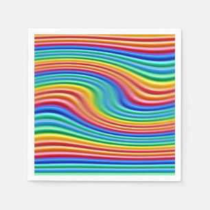 Paper napkin Rainbow Pride Swirl