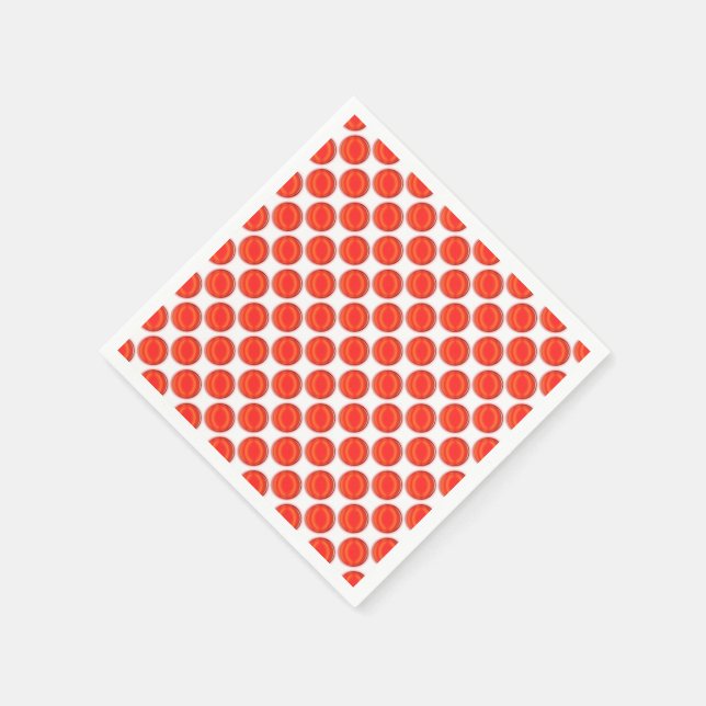 Paper Napkin - Red Dots (Corner)