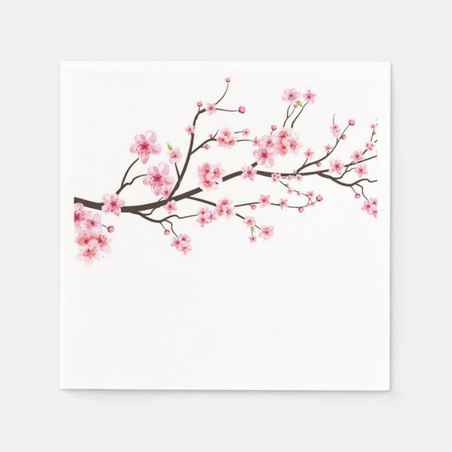 PAPER NAPKIN : SAKURA CHERRY BLOSSOMS (Front)