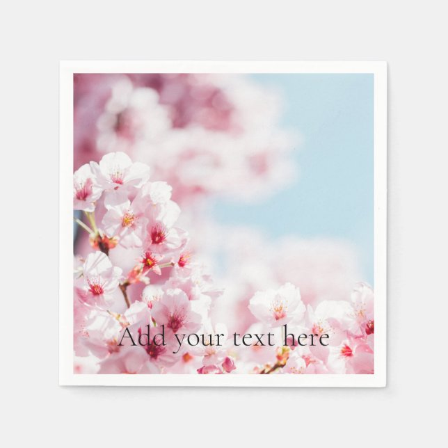 PAPER NAPKIN : SAKURA : CHERRY BLOSSOMS  (Front)