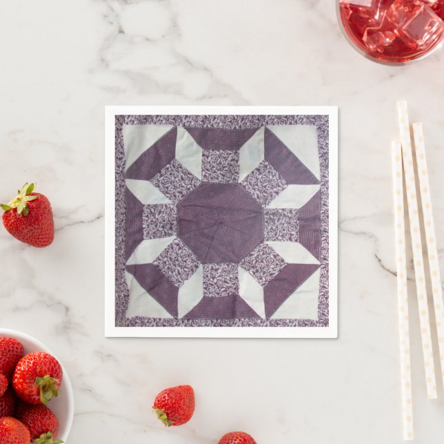 Paper Napkin - Spools of Thread Pattern (Insitu)
