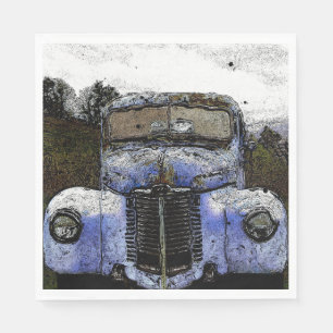 Paper Napkin Vintage Truck