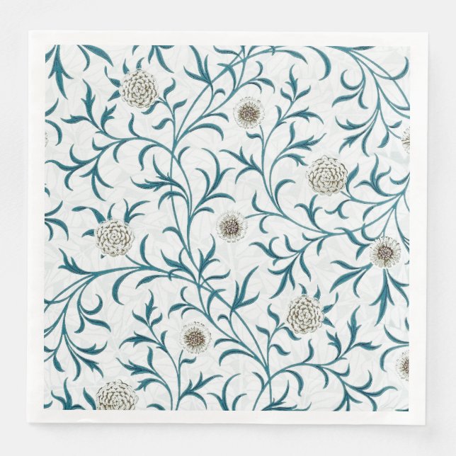 PAPER NAPKIN : WILLIAM MORRIS : FLORAL (Front)