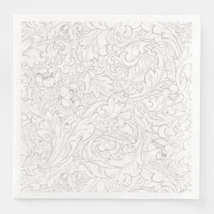 PAPER NAPKIN : WILLIAM MORRIS : FLORAL DESIGN