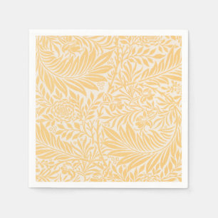 PAPER NAPKIN : WILLIAM MORRIS : LARKSPUR