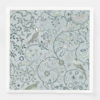 PAPER NAPKIN : WILLIAM MORRIS :OWL & PHEASANT