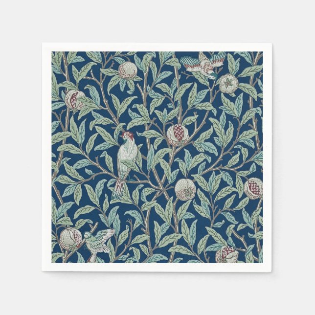 PAPER NAPKIN : WILLIAM MORRIS : POMEGRANATES (Front)
