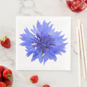 Paper Napkin-with blue cornflower Napkin