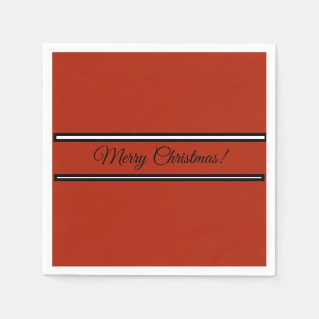 Paper napkin with Christmas Wish Message (Front)