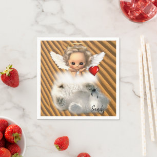 Paper Napkins, Angel Polar Bear Napkin