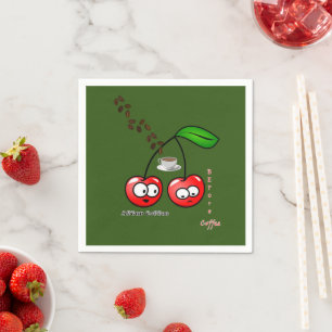 Paper Napkins, Before & After Cherries Napkin