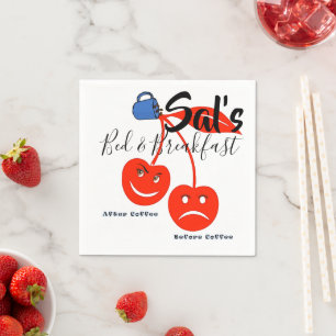 Paper Napkins, Before & After Coffee Cherries Napkin