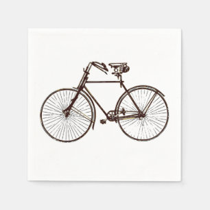 paper napkins bike bicycle white brown