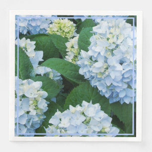 Paper Napkins-Blue Hydrangeas Napkin