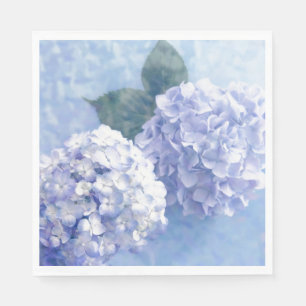 Paper Napkins-Blue Hydrangeas Napkin