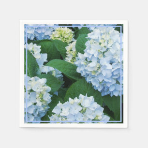Paper Napkins-Blue Hydrangeas Napkin