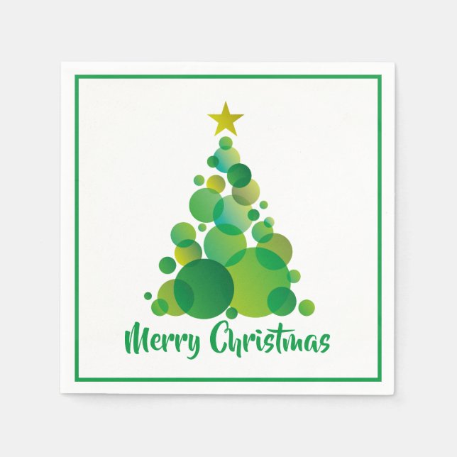 Paper Napkins-Christmas Tree Napkin (Front)