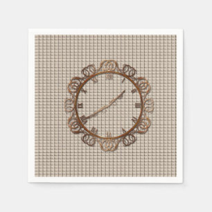 Paper Napkins Clock