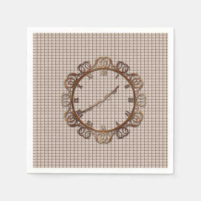 Paper Napkins Clock (Front)