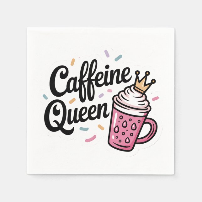 Paper napkins coffee queen (Front)