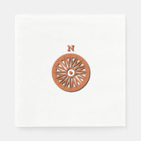 Paper Napkins - Compass Rose