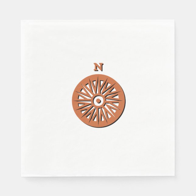 Paper Napkins - Compass Rose (Front)
