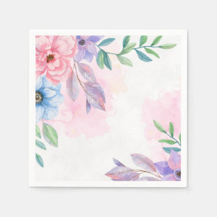 Paper Napkins-Floral Print Napkin