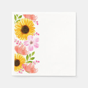 Paper Napkins-Floral Print Napkin