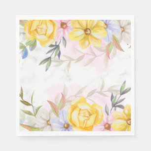 Paper Napkins-Floral Print Napkin