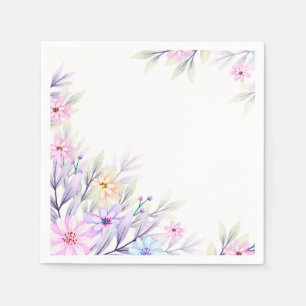 Paper Napkins-Floral Print Napkin