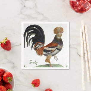 Paper Napkins, French Bird Napkin