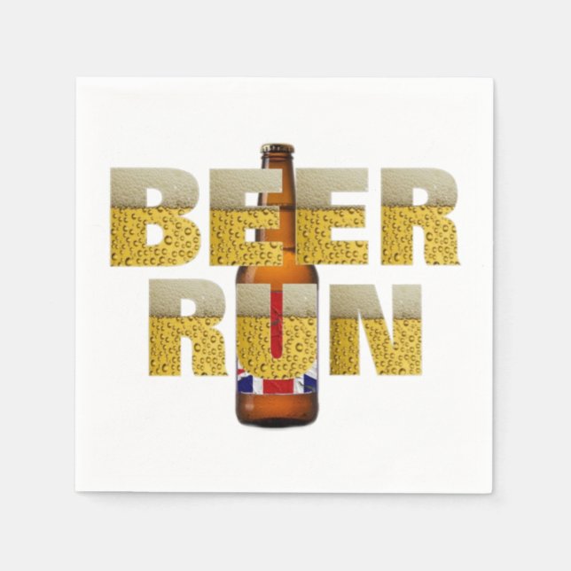 Paper Napkins Funny British Beer Drinkers (Front)