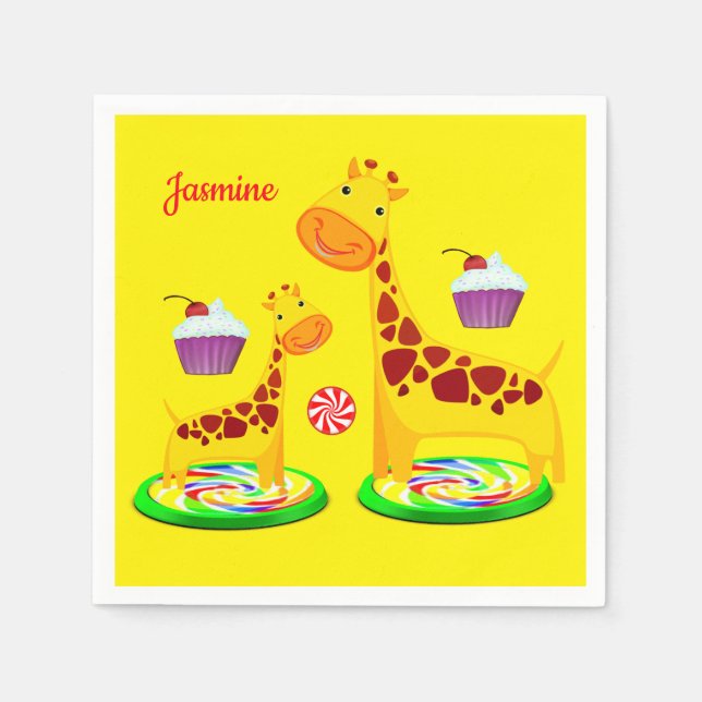 Paper Napkins Giraffe (Front)