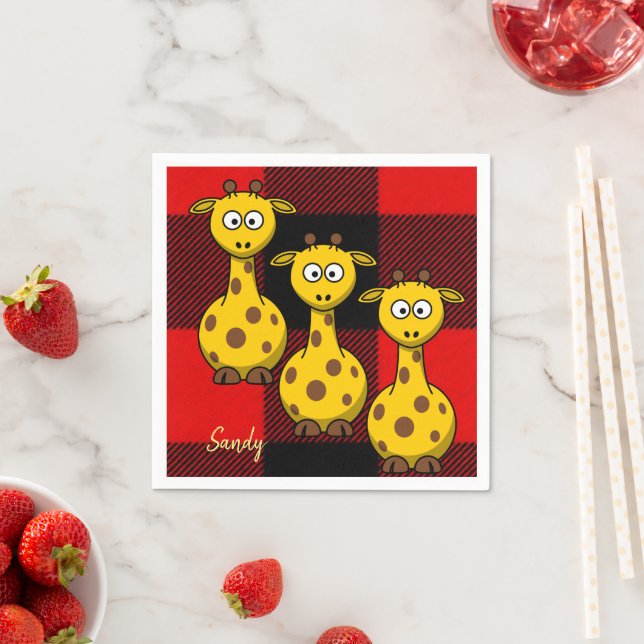 Paper Napkins, Giraffe Napkin (Insitu)