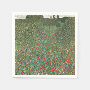PAPER NAPKINS : GUSTAV KLIMT : MOHNFELD