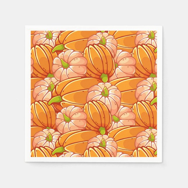 Paper Napkins Harvest Pumpkins (Front)