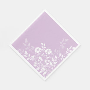 Paper Napkins-Lavender Floral Napkin