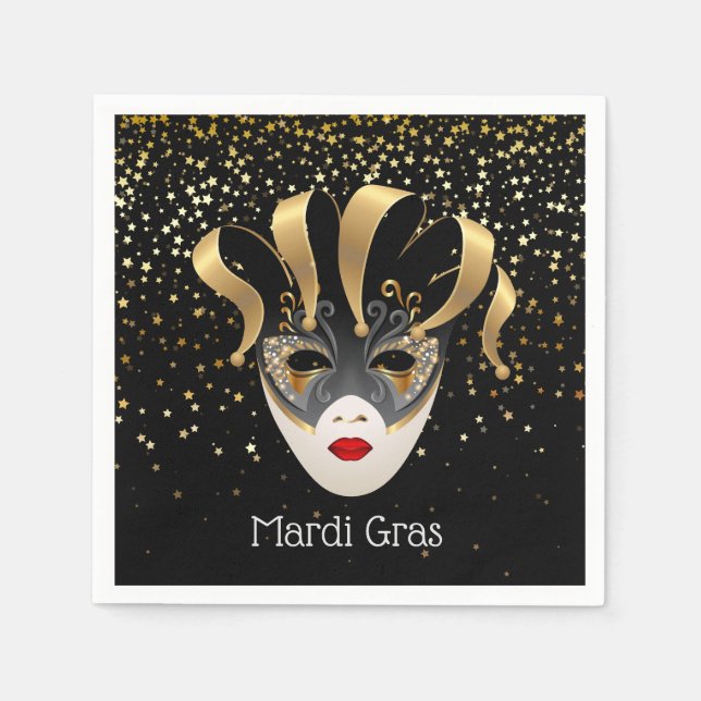 Paper Napkins Mardi Gras (Front)