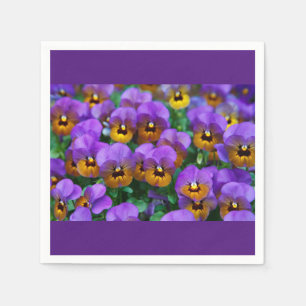 Paper napkins Pansies