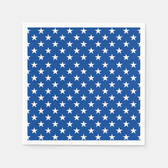 Paper Napkins-Patriotic Stars Napkin (Front)