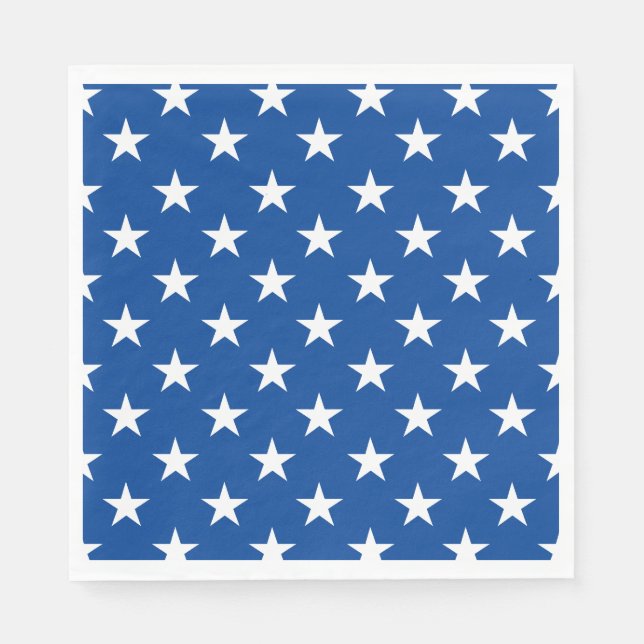 Paper Napkins-Patriotic Stars Napkins (Front)