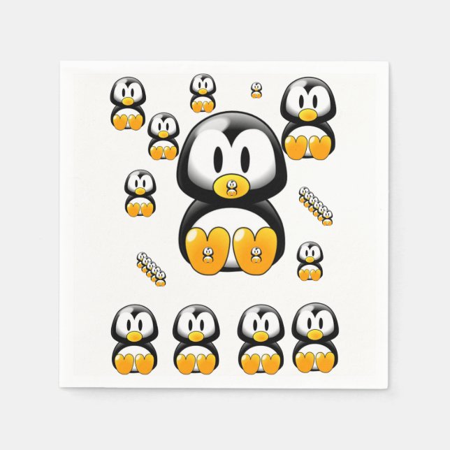 Paper Napkins Penguin (Front)