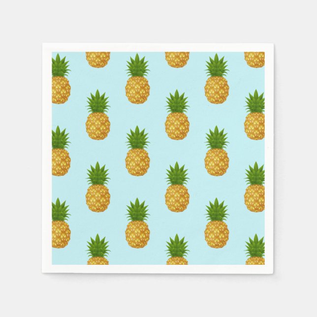 Paper Napkins-Pineapples Napkin (Front)