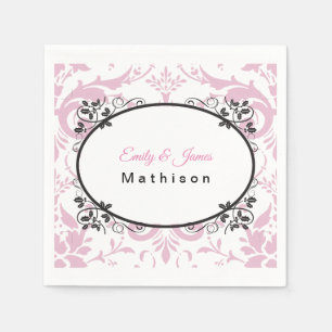 Paper Napkins-Pink coronation Napkin
