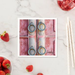 Paper Napkins, Pink Locks Napkin