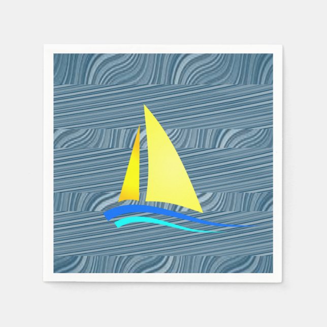 Paper Napkins Sailboat (Front)