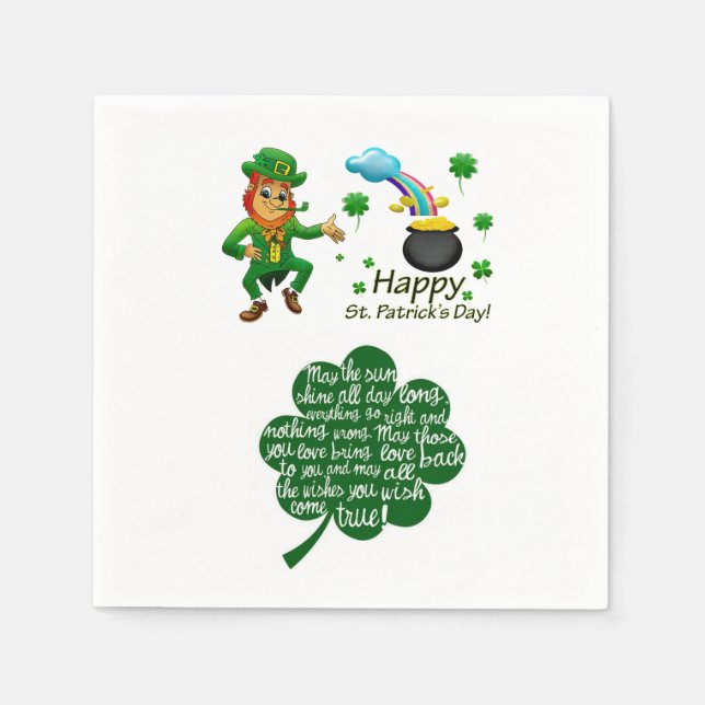Paper Napkins St. Patrick's Day (Front)