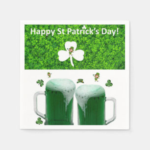 Paper Napkins St. Patrick's Day Beer