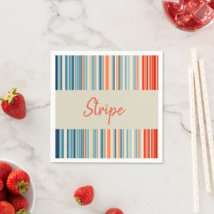 Paper Napkins, Stripe Napkin