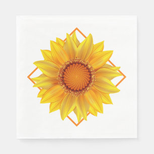 Paper Napkins-Sunflower Napkin